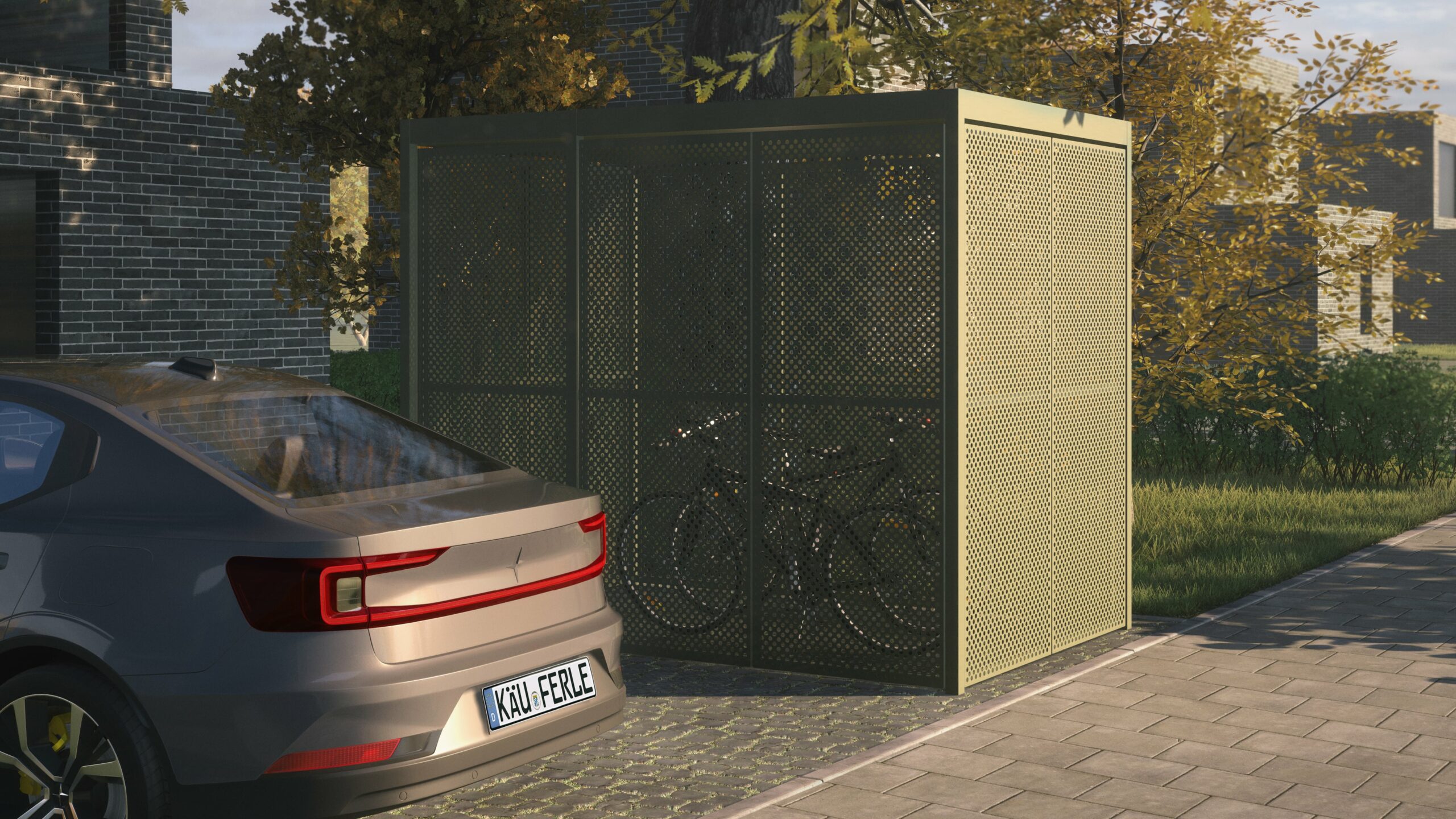 Modene und anpassbare Fahrradgaragen von KÄUFERLE